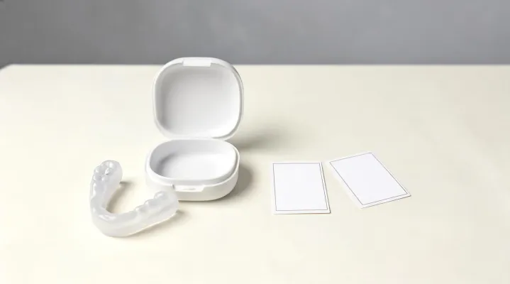 Mouthguard sample reference and case